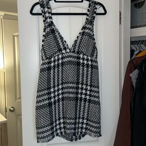 Zara black and while pattern dress